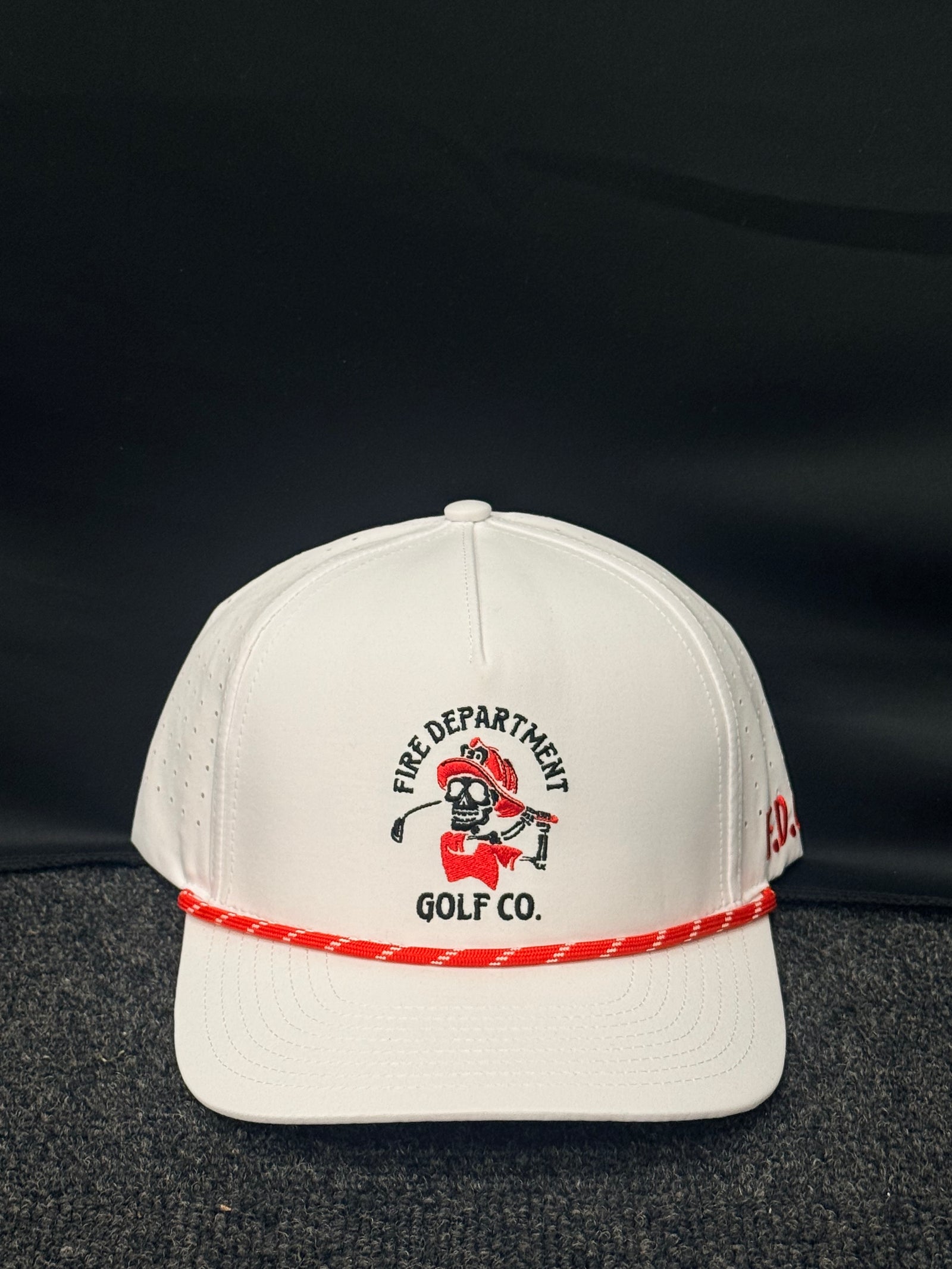 Fire Dept Golf Co Skeleton Swing Hat