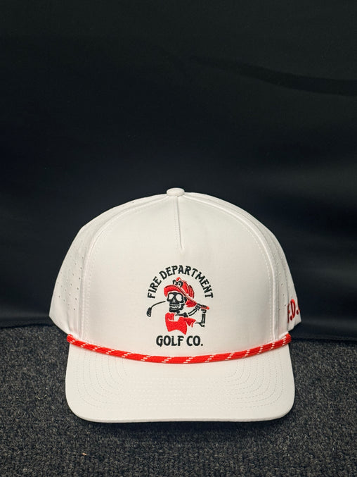 Fire Dept Golf Co Skeleton Swing Hat