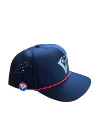 La Vita Golf "The Classic" Rope Hat with Ball Marker - Red, White, and Blue