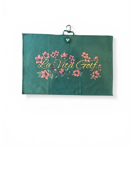 La Vita Golf Azalea Collection Magnetic Golf Towel