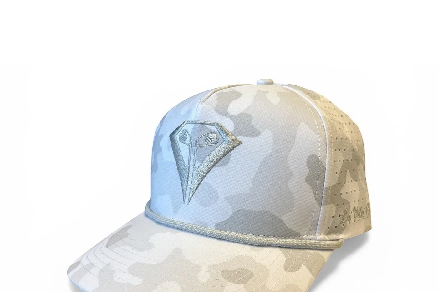 La Vita Golf "The Classic" Rope Hat With Ball Marker - Snow Camo