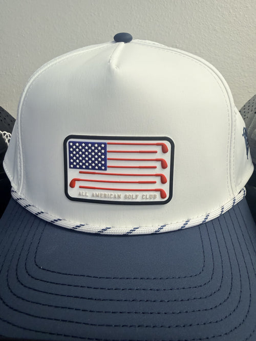 Branded Bills All American Golf Club Curved Hat - White/Orion Blue