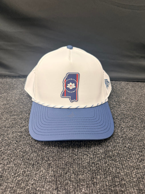 Branded Bills Mississippi Patriot Series Curved Hat - White