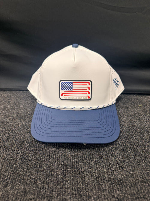 Branded Bills All American Golf Club Curved Hat - White/Orion Blue