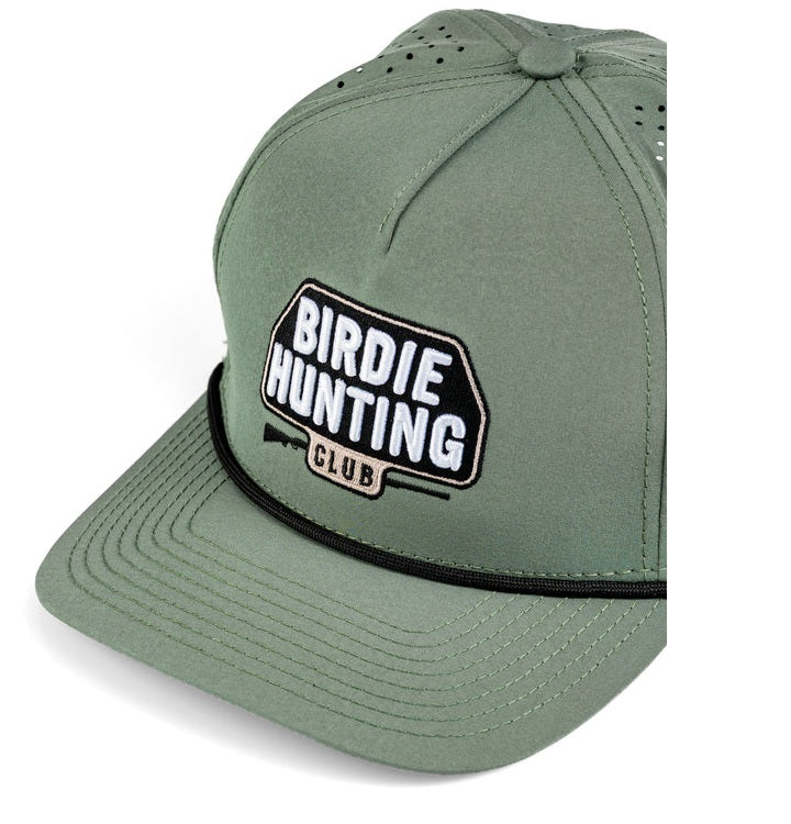 Pins and Aces Birdie Hunting Club Perforated Rope Hat