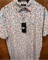 Breezy The Bob Does Freedom Men's Polo - White Multi