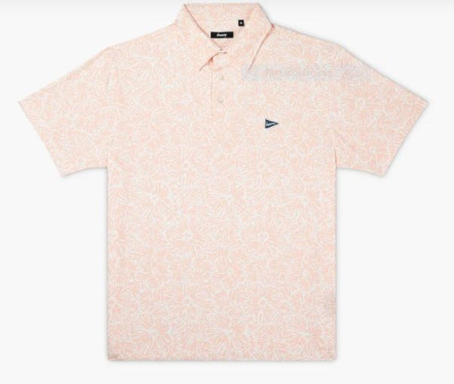 Breezy The Vacation Men's Polo - Peach