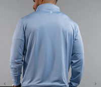 Scales Performance 1/4 Zip Men's Pullover - Chambray