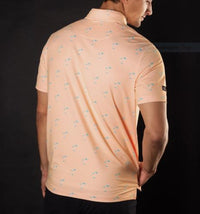 Sunday Swagger Coral Coast Men's Polo - Peach