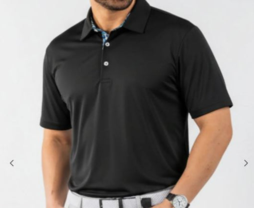 Scales Offshore Core Men's Polo - Black
