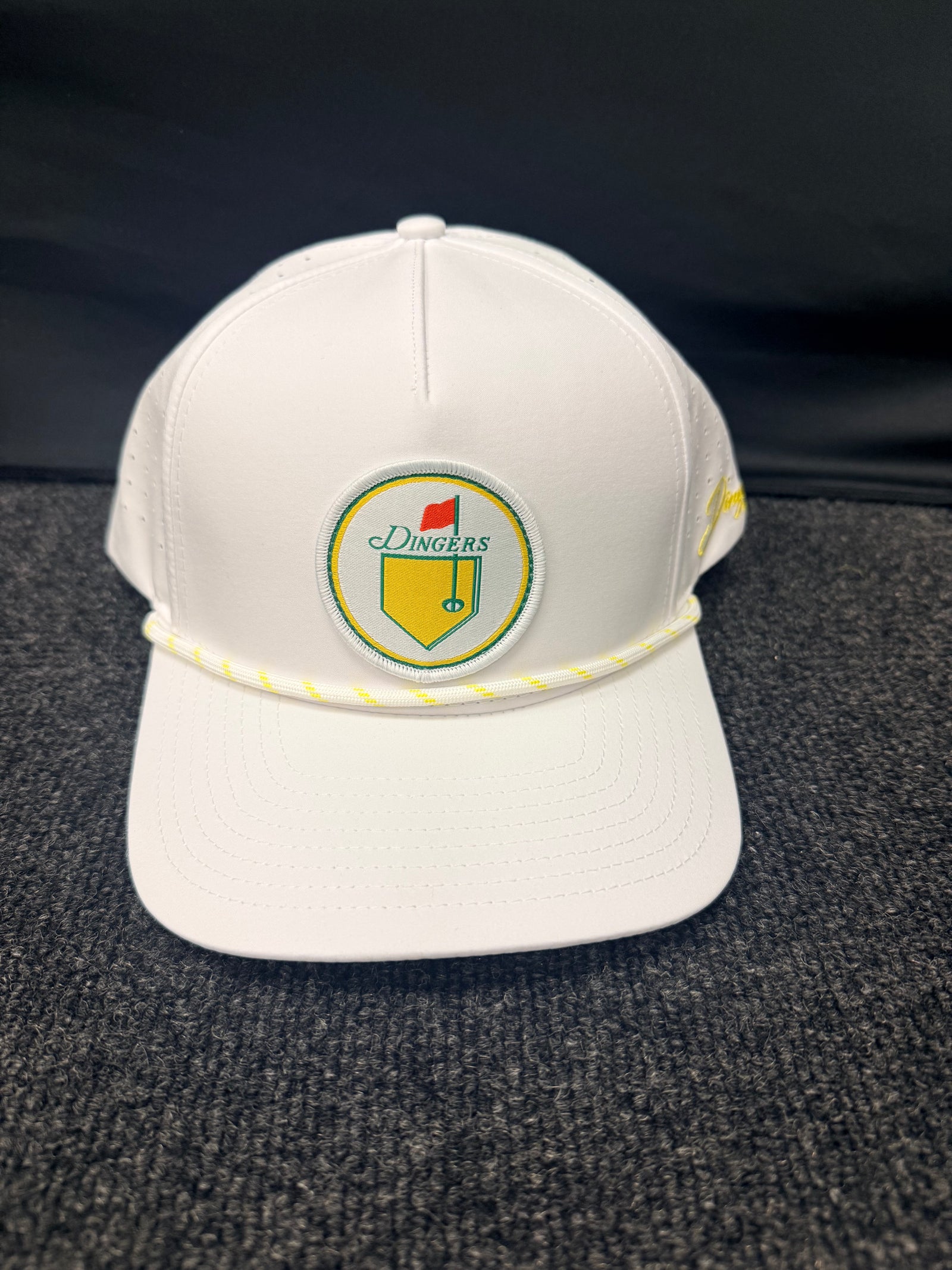 Dingers Golf Company Georgia Home Run Hat - White