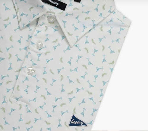 Breezy The Extra Dirty Men's Polo - White
