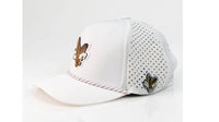 Pins and Aces Freedom Eagle White Perforated Rope Hat