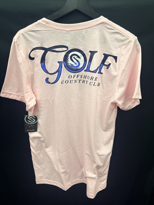 Scales Free To Golf SS Triblend Tee - Pink