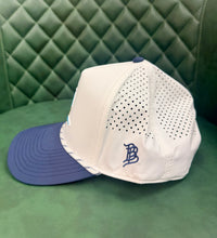 Branded Bills Golf Coast Curved Logo 5 Panel Rope Men's Hat - White/Blue