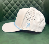 Branded Bills Golf Coast Logo 3 Curved 5 Panel Rope Hat - White