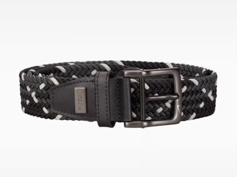 Nike Tour G-Flex Diamond Stretch Woven Belt - Black/Smoke Grey