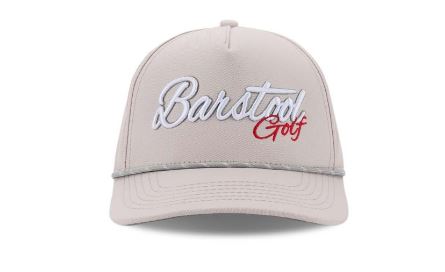 Barstool Sports Golf 5-Panel Rope Twill Snapback Hat - Grey