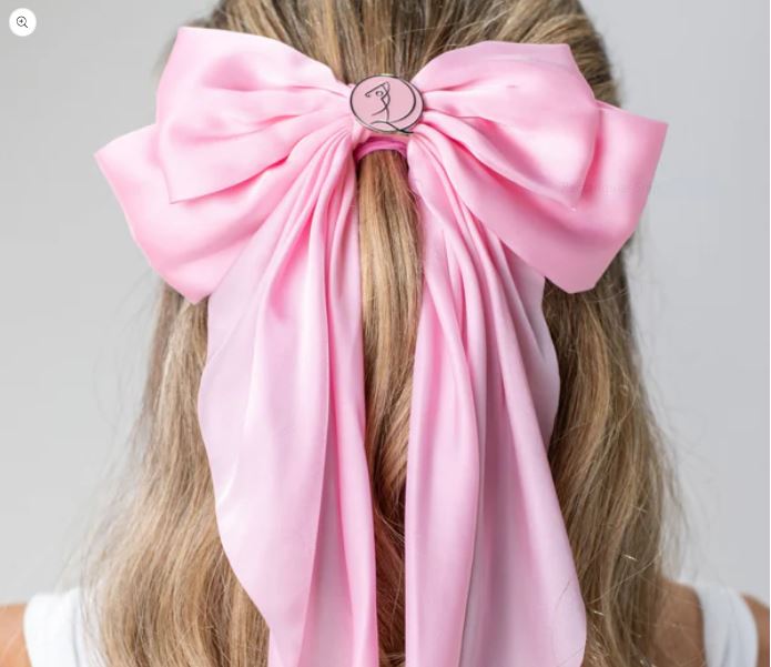 Golf By QD Hair Bow W/ Ball Marker - Pink