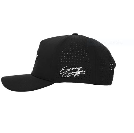 Sunday Swagger Hang Loose Snapback Hat - Black