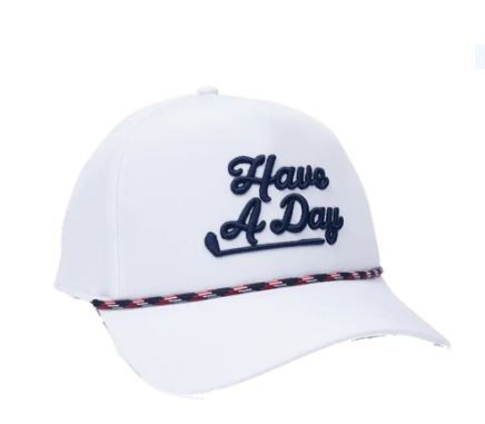 Breezy Have A Day Rope Hat - Black & Red