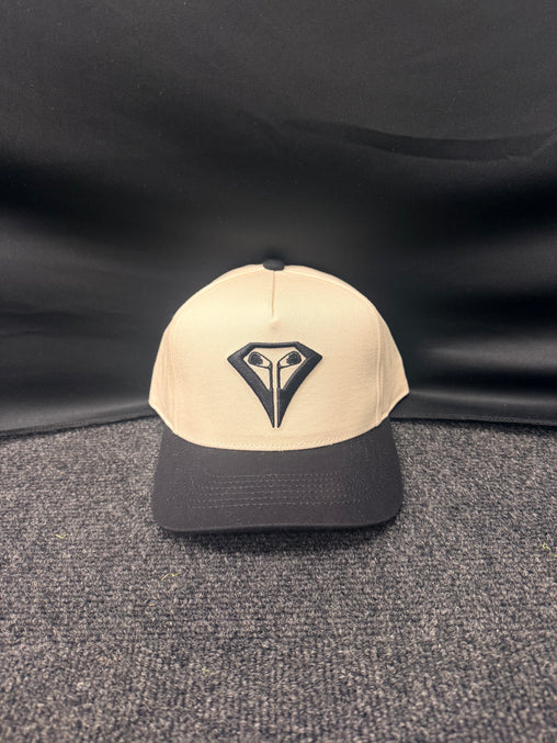 La Vita Golf Two Toned Hat - Black