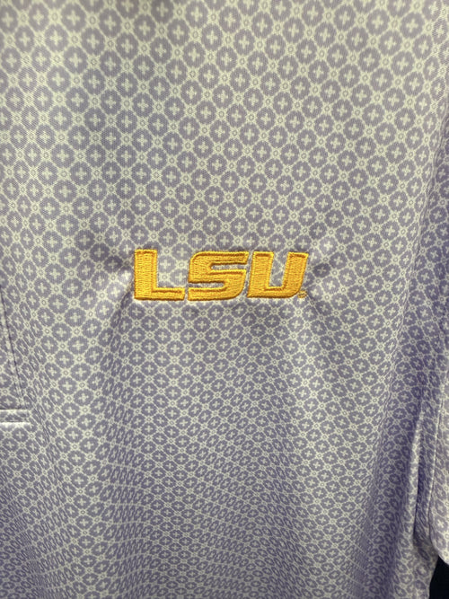 Columbia LSU Club Master Men's Polo - Frosted Purple