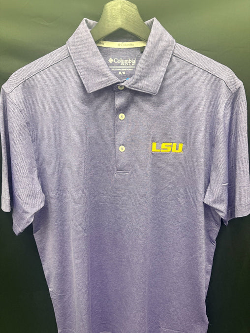 Columbia LSU Sand Tee Men's Polo - Purple