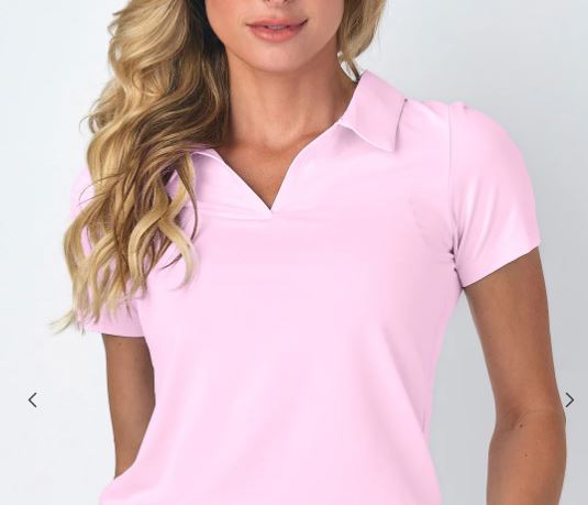 Scales Offshore Core Women's Polo - Light Pink