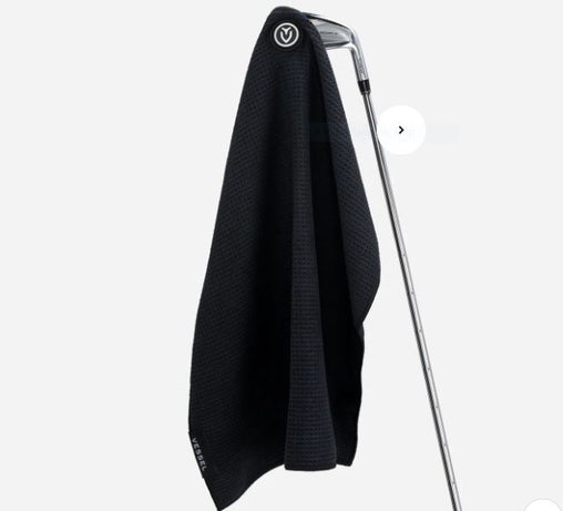 Vessel 20" x 20" Magnetic Golf Towel - Black