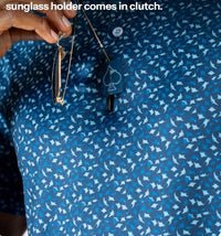 Pins and Aces Manta Ray Men's Polo - Navy