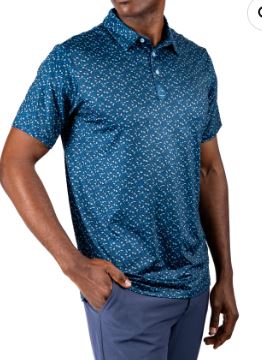 Pins and Aces Manta Ray Men's Polo - Navy