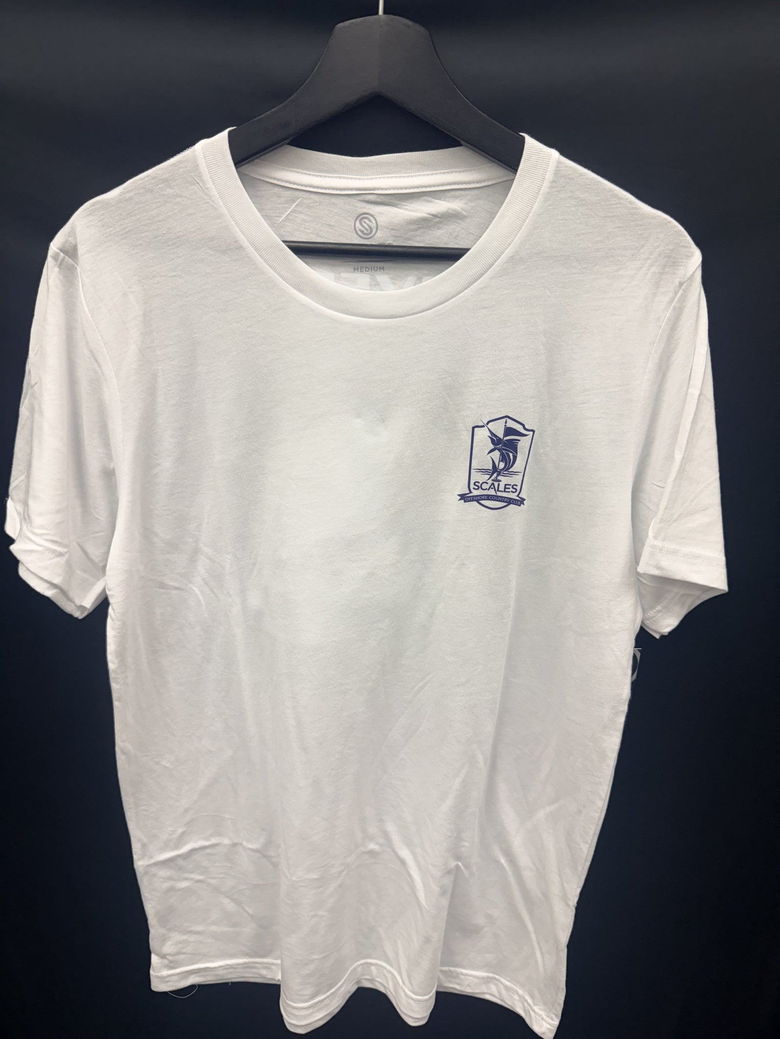 Scales Off The Dock SS Triblend Tee - White
