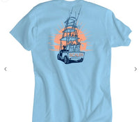 Scales Offshore Cart SS Triblend Tee - Ice Blue