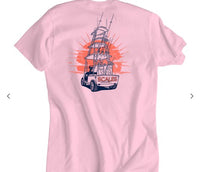 Scales Offshore Cart SS Triblend Tee - Pink
