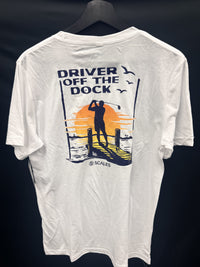 Scales Off The Dock SS Triblend Tee - White