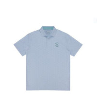 Barstool Sports Golf Pin Seeking Printed Men's Polo - Lt Blue