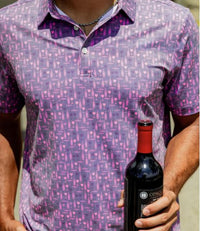 Sunday Swagger Pour Decisions Men's Polo - Purple