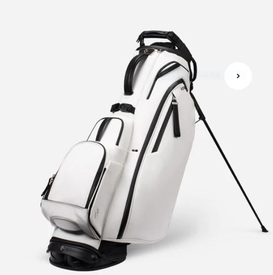 Vessel Player V Pro Stand 14-Way Golf Bag - Pebbled White
