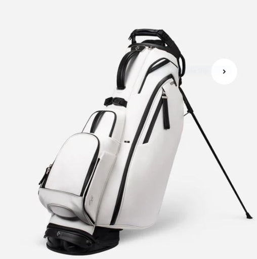 Vessel Player V Pro Stand 14-Way Golf Bag - Pebbled White