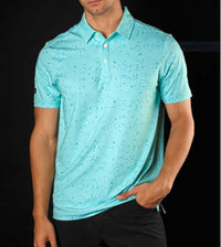 Sunday Swagger Rain Delay Men's Polo - Teal