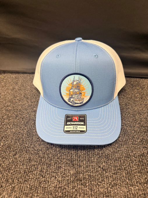 Scales Offshore Core Cart Hat - Columbia Blue/White
