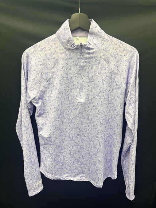 Scales Shell Tropics Women's Long Sleeve 1/4 Zip - Purple