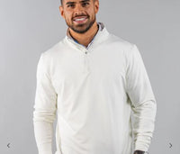 Scales Performance 1/4 Zip Men's Pullover - Star White