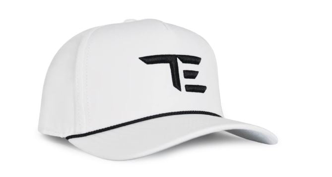 Tour Edge Imperial TE Logo Performance Rope Hat - White
