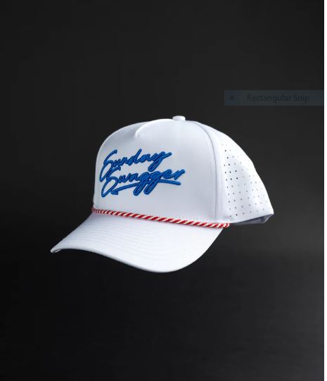 Sunday Swagger USA Snapback Hat - White