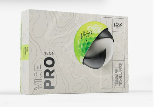Vice Pro Golf Balls - Neon Lime - 1 Dozen