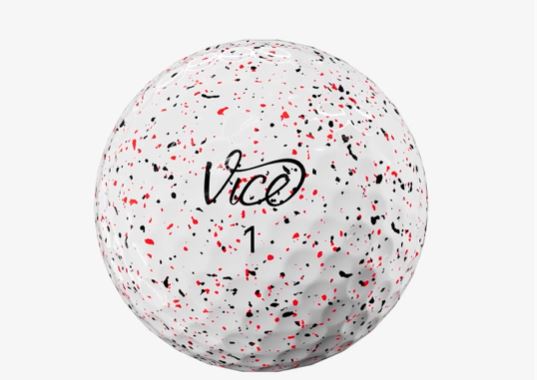 Vice Pro Air Golf Balls - Drip Red Black - 3pk