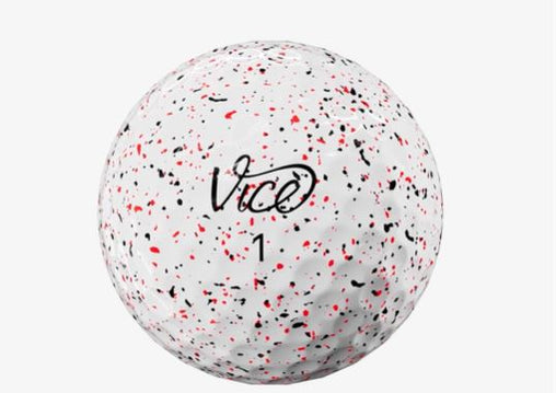 Vice Pro Air Golf Balls - Drip Red Black - 3pk