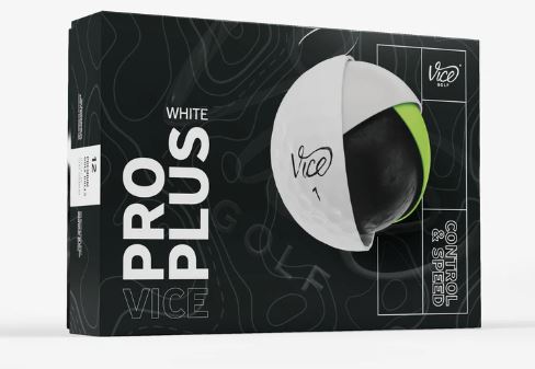Vice Pro Plus Golf Balls - White - 1 Dozen